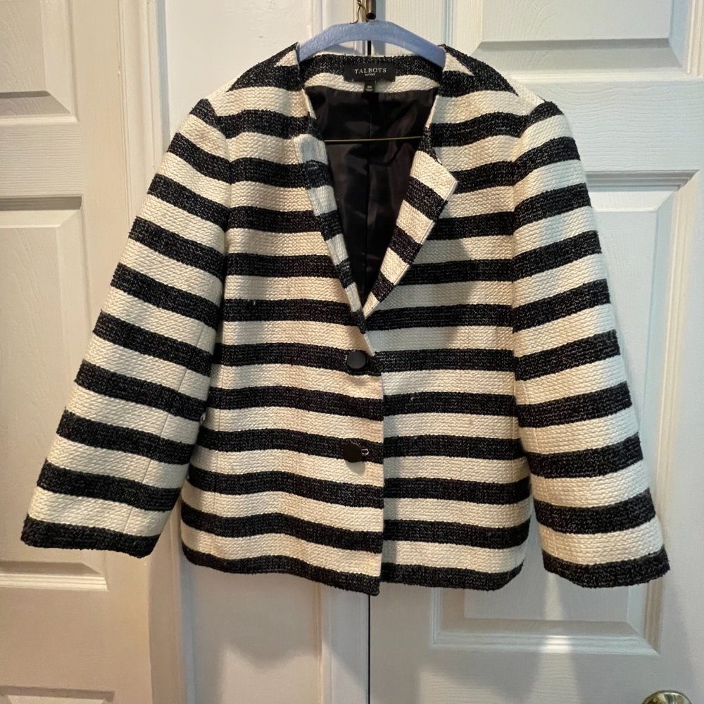 Black and White Dress Coat